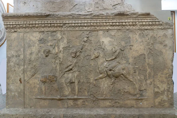 Ρωμαϊκή Διακόσμηση Μαυσωλείο Στο Μουσείο Bardo Στην Τύνιδα — Φωτογραφία Αρχείου