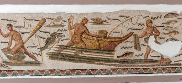 Patrones Mosaico Los Antiguos Mosaicos Túnez Museo Del Bardo — Foto de Stock