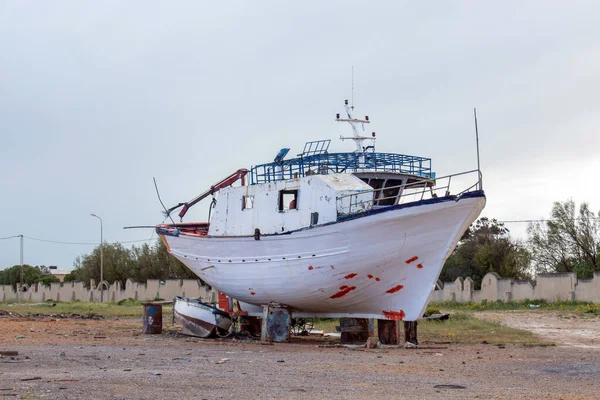 Puerto Pesquero Kechla Ghar Milh Ghar Melh Bizerte Túnez — Foto de Stock