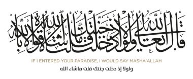 Quran Verses in Islamic Arabic Calligraphy clipart