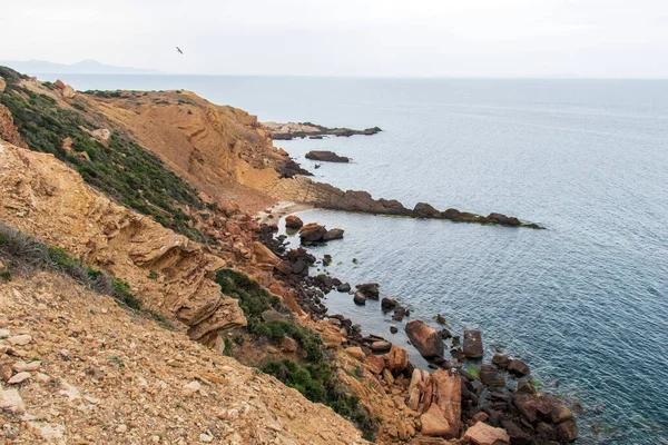 stock image Ain Kanassira: A Scenic Cove Connecting Korbous' Mountainous Serenity and Coastal Splendo. North Africa