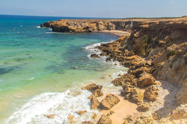 Morze Góra Plaży Ras Hammam Widoki Klif Naturalne Piękno Tunezji — Zdjęcie stockowe
