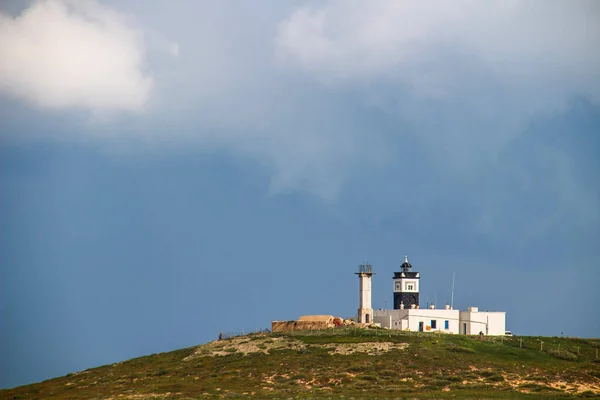 Green Mountain Lighthouse Cap Serrat Beacon Bizerte Tunisia — Stock Photo, Image