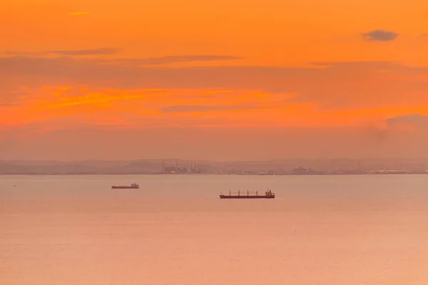 Zonsondergang Sereniteit Boeiend Strand Van Korbous Cap Bon Tunesië — Stockfoto