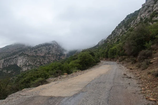 Величественный Джебель Загуан Потрясающая Гора Туниса — стоковое фото