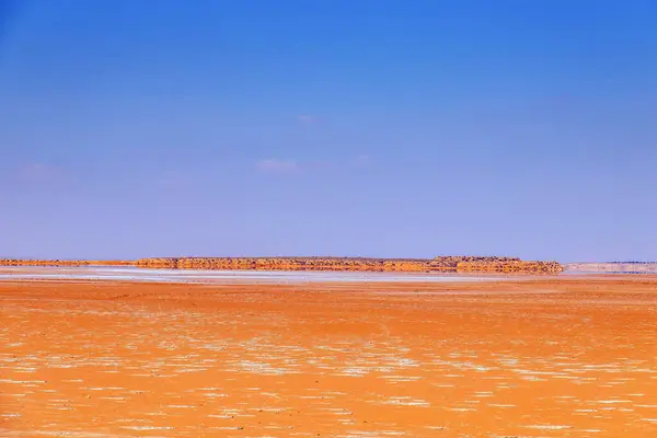 Sea Drought Zarzis Salina Southern Tunisia — Stock Photo, Image