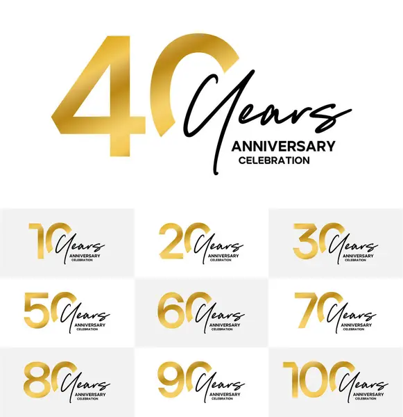 Broşür, poster, internet, davetiye, tebrik kartı ve vektör illüstrasyonunu da içeren bir dizi el yazısı tarzı logoti..