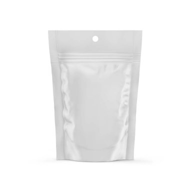 Ayağa Kalkın Poşet Model 3B Beyaz Arkaplanda İzole Edilmiş