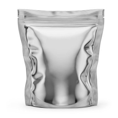 Ayağa Kalkın Poşet Model 3B Beyaz Arkaplanda İzole Edilmiş