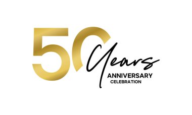 Kutlama Etkinliği İçin 50. Yıldönümü Altın Logosu Tasarımı