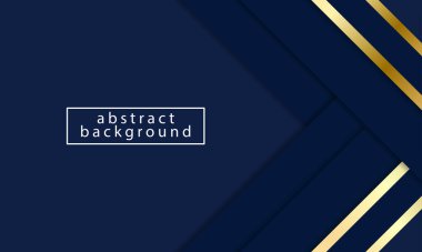 Fotokopi alanı olan Mavi Altın soyut arka plan tasarımı. Vektör Eps10