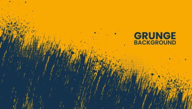 Soyut sarı ve mavi grunge arkaplanı