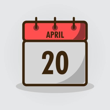 Takvimin çizim vektör grafiği. Takvim vektörü karikatür çizimi. İş finans ikonu konsepti. Düz çizgi film biçimi.