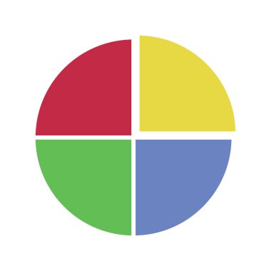 Turta grafiği düz çizim vektörü. İş konsepti.