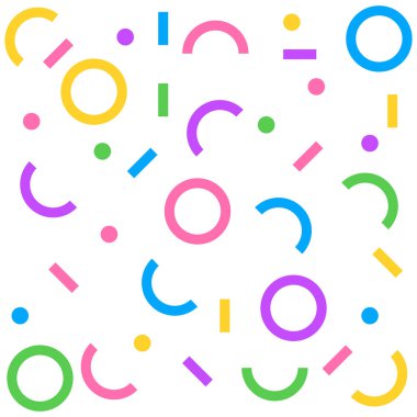 Geometri şekil deseni renkli vektör.