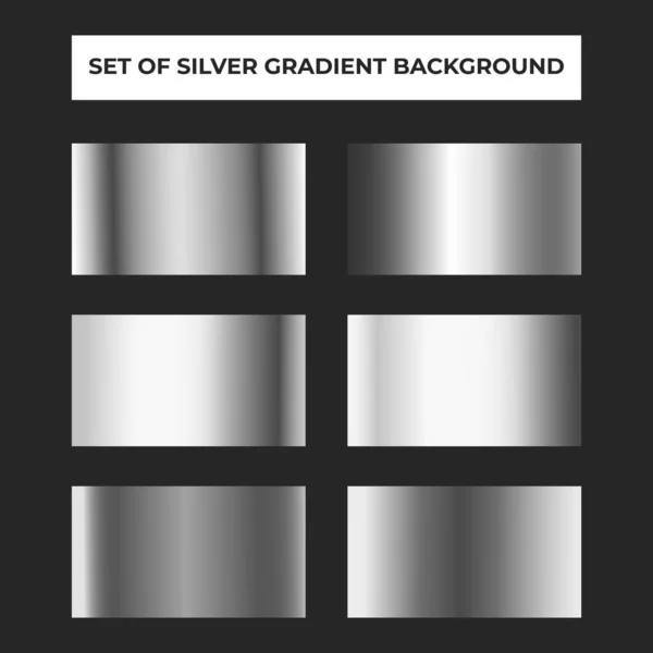 Gümüş eğimli arkaplan koleksiyonu. Vektör Eps10