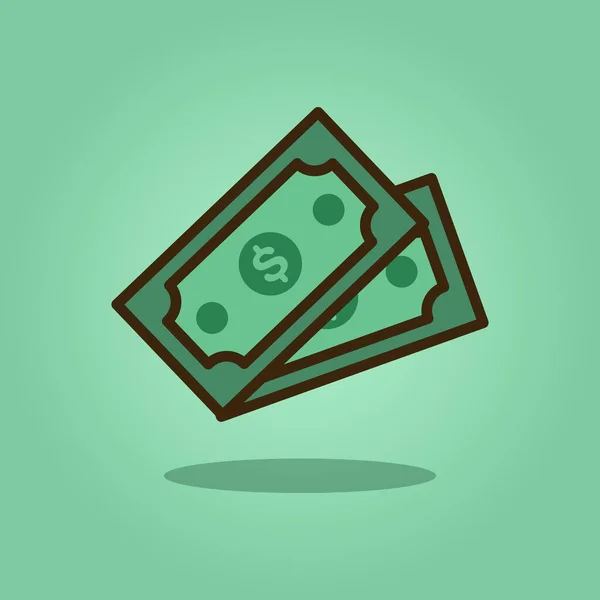 Para yassı çizgi film stili. İş ve Finans konsepti. Vektör Eps10