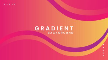 Modern Abstract Gradient Background. Suitable for banner, poster, landing page, cover, web, greeting card, promotion, etc. Vector Background