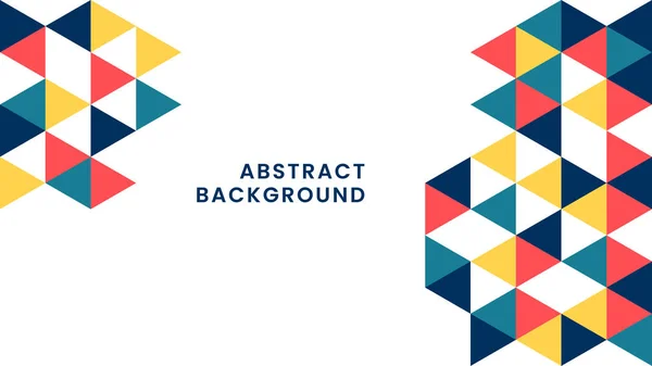 Flat Abstract Triangle Mosaic Background. Suitable for banner, poster, landing page, cover, web, greeting card, promotion, etc. Vector Background