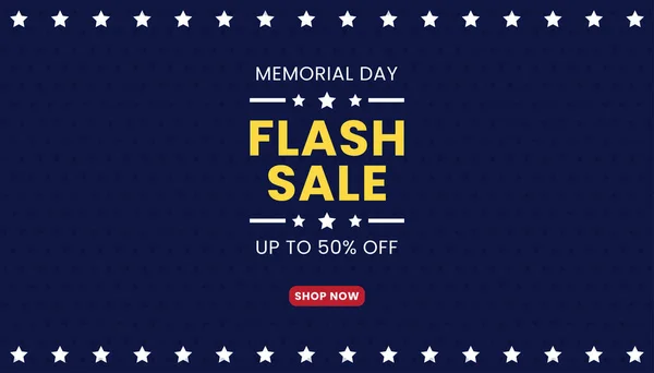 Flash Sale Anma Günü. Amerika 'da Anma Günü indirimli pankart tasarımı.