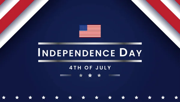 stock vector Independence day USA banner template design. 4th of July celebration