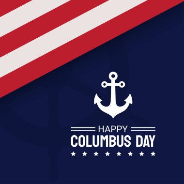 Sunuculu Mutlu Columbus Günü posteri