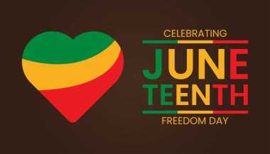 Haziran Bağımsızlık Günü Afiş Tasarımı. Tebrik Kartı İçin Uygun.