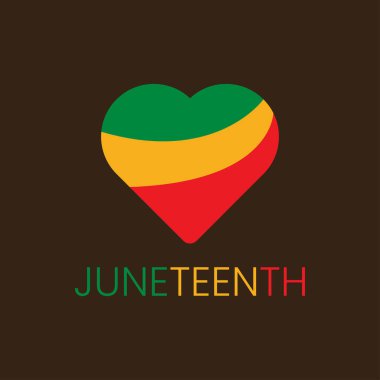 Mutlu Haziranlar Özgürlük Günü afişleri. Afrika Amerika 'nın Bağımsızlık Günü