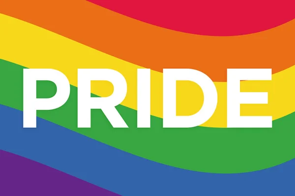 プライドLgbtの旗 Lgbtのポスター バナー レインボーフラッグ 誇りの背景のカラフルな虹のLbtフラグ — ストック写真