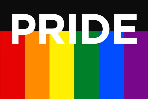 Lgbt旗 Lgbt的海报 横幅或彩虹旗 五彩缤纷的彩虹Lgbt同性恋国旗骄傲的一个月 — 图库照片