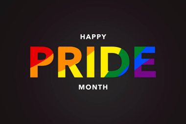 Haziranda Gay Gurur Ayı. LGBTQ çok renkli gökkuşağı bayrağı. Eşcinsel onur konseptinin orijinal renk sembolü, yüksek çözünürlüklü poster veya afiş