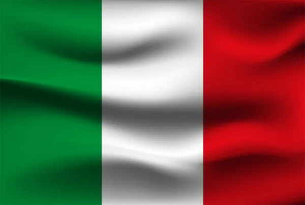 Флаг Италии Векторная Иллюстрация — стоковый вектор