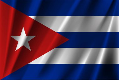 Official national cuba flag vector
