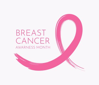 Pink Ribbon, Breast Cancer awareness, grunge style vector design, breast cancer awareness month