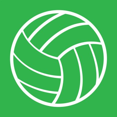 Voleybol Simgesi Vektör illüstrasyonu, Voleybol vektörü