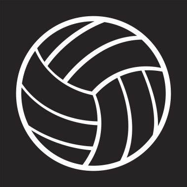 Voleybol Simgesi Vektör illüstrasyonu, Voleybol vektörü