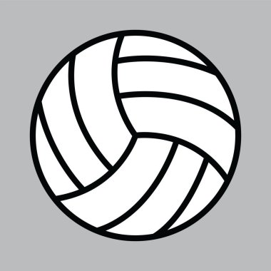 Voleybol Simgesi Vektör illüstrasyonu, Voleybol vektörü