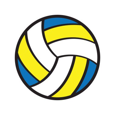 Voleybol Simgesi Vektör illüstrasyonu, Voleybol vektörü