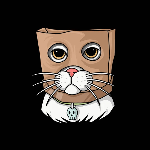 Schattig Kat Illustratie Kat Kitten Tekens Ontwerp — Stockfoto
