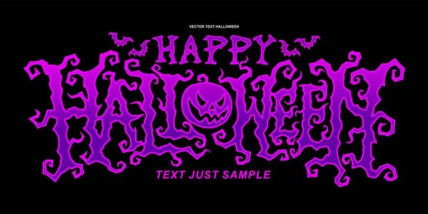 Veselé Halloween Písmo Text Nápis Design Vektor — Stockový vektor