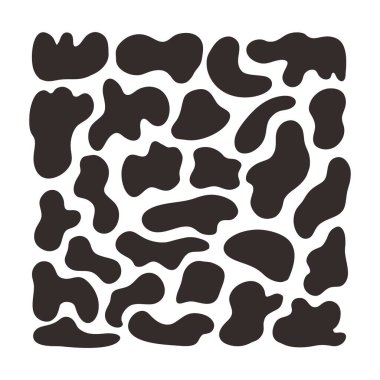 Soyut Şekiller El çizimi, Vektör Geometrik düz klip, beyaz arkaplan