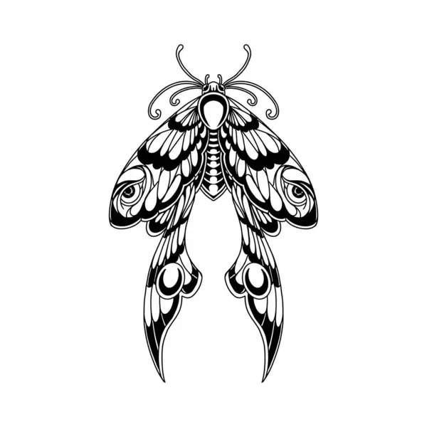 Wektorowe Sylwetki Monarchy Motyli Ilustracja Wektora — Wektor stockowy