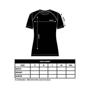 Kısa kollu tişört Boyut Çizelgesi, kadın yuvarlak, kare ve V yakalı. Teknik taslak düz çizim vektör çizimi