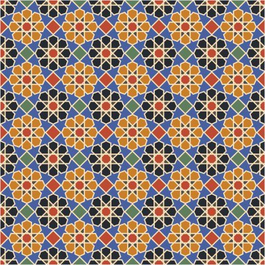 Arapça model arka plan. İslami süs vektörü. Geleneksel Arap geometrisi.