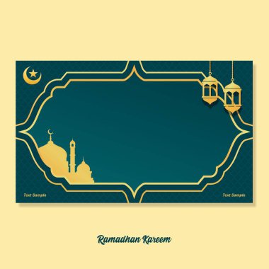 İslami geçmiş, Arabesk geçmişi. Müslüman Kutsal Ayı Ramazan Kareem. Ramazan Mübarek