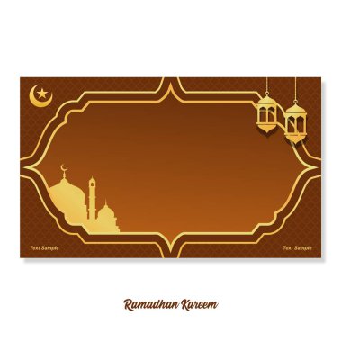 İslami geçmiş, Arabesk geçmişi. Müslüman Kutsal Ayı Ramazan Kareem. Ramazan Mübarek