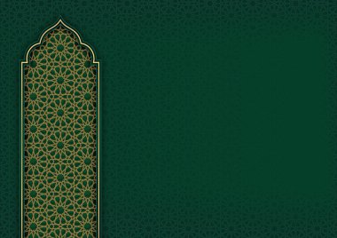 Ramazan Kareem İslami Arap Lüks Arkaplan Kutlama Kartı Şablonu Dekoratif Süs Sınırları Tasarımı