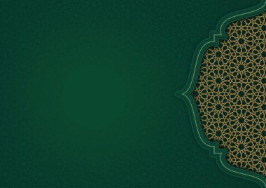 Ramazan Kareem İslami Arap Lüks Arkaplan Kutlama Kartı Şablonu Dekoratif Süs Sınırları Tasarımı