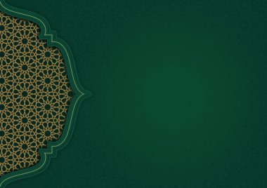 Ramazan Kareem İslami Arap Lüks Arkaplan Kutlama Kartı Şablonu Dekoratif Süs Sınırları Tasarımı