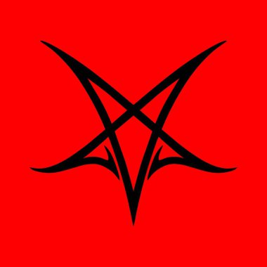 Esrarengiz okült pentagram, sihirli işaretler. Şeytan pentagram dövmesi, sihirli mason mühür, şeytan pentagram çizgisi vektör sembolleri. Simya, cadılık esrarengiz ya da beş köşeli yıldız işaretleri.